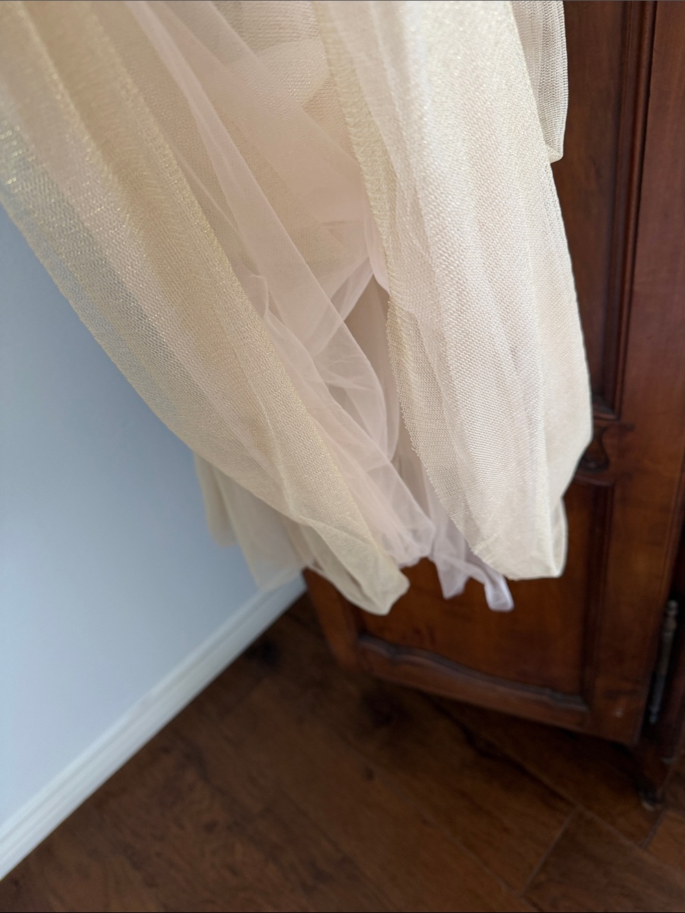 J. Crew Cream A-Line Tulle Midi Skirt - Picture 2 of 6